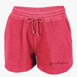 NWT boxercraft Women's NCAA Team Logo Fleece Out Short  Ohio Buckeyes 2XL